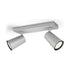 Aplique LED Philips Foco Plateado Aluminio Metal 5,5 W GU10